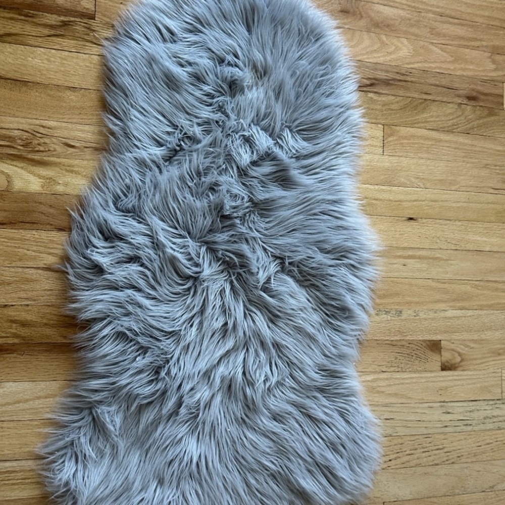 Project 62™ Faux Fur Pelt Gray Rug - Picture 3 of 8